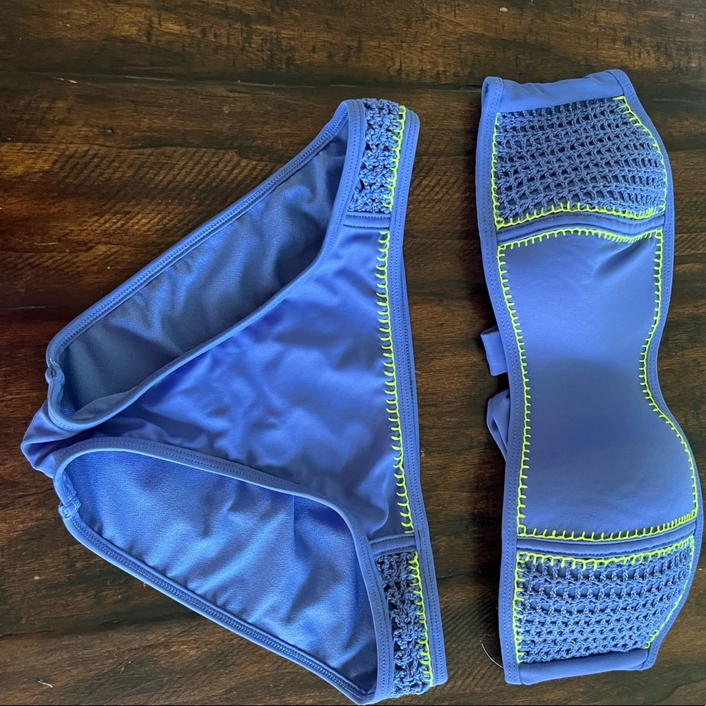 Blue bikini set